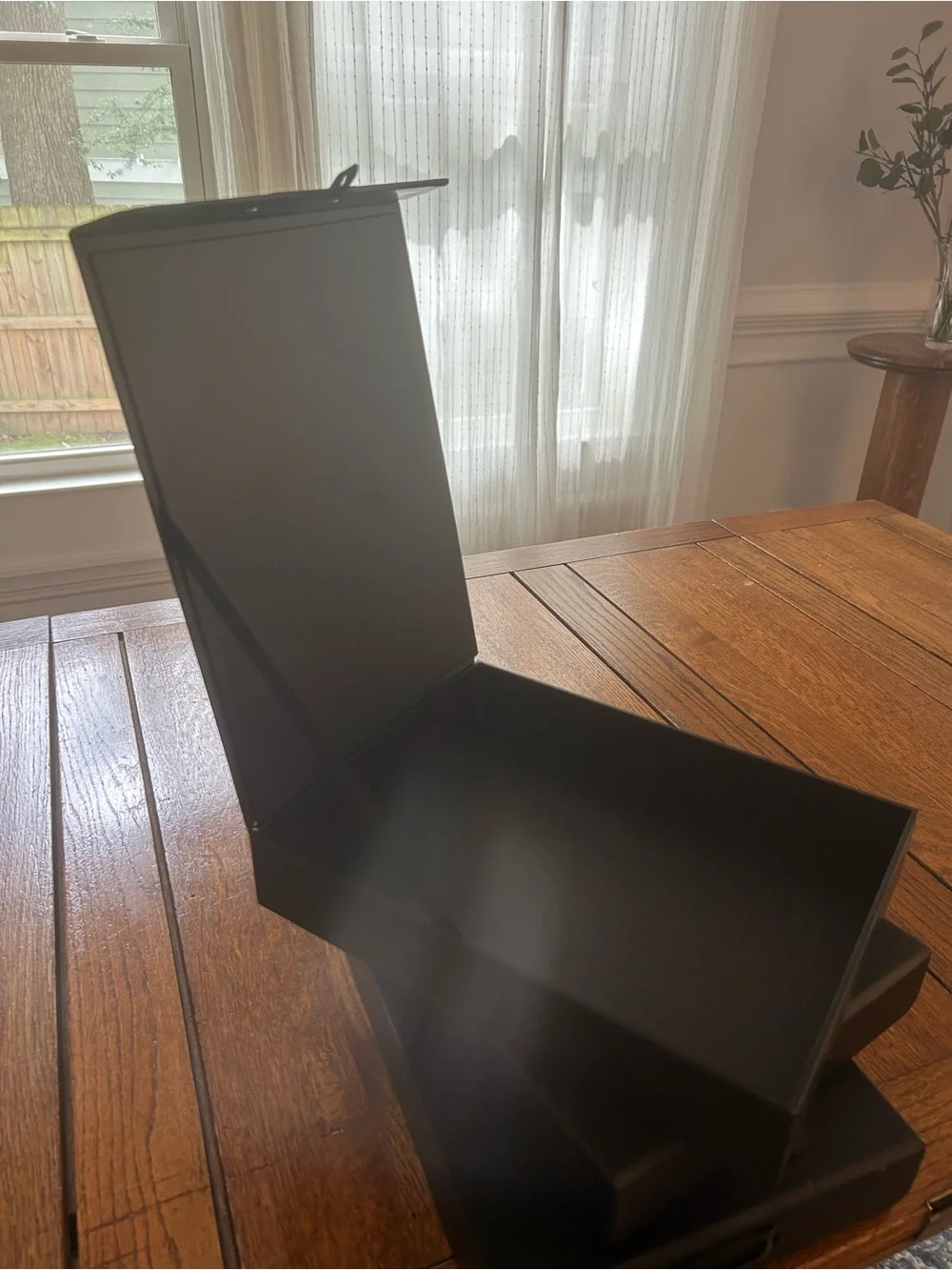 Realspace Black Stackable Storage Boxes - Set of 3